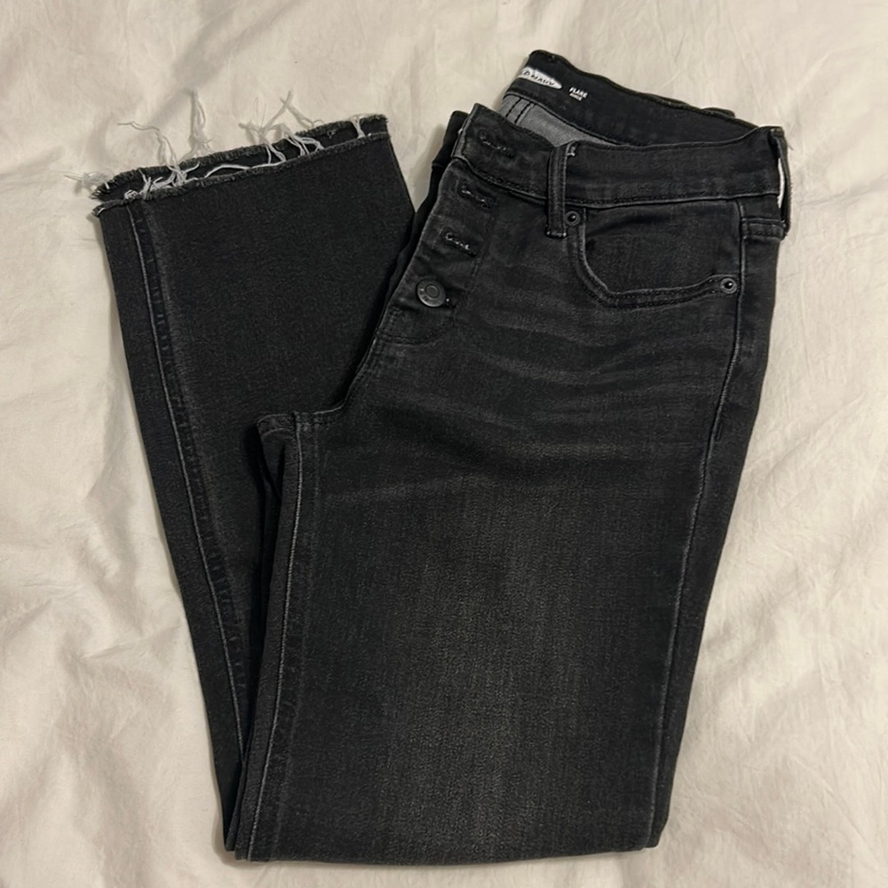 Old Navy black flare ankle